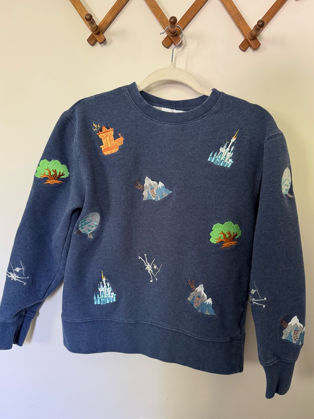 Disney World Embroidered Park Icons Crewneck Sweatshirt